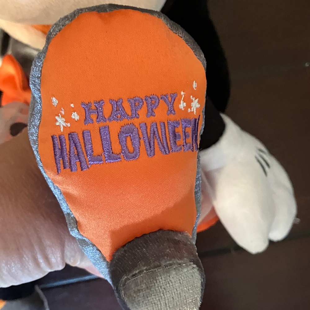 Disney Minnie Mouse Halloween Plush with Orange and Silver Accents - Picture 5 of 8